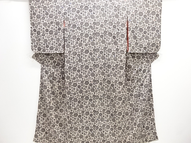 JAPANESE KIMONO / ANTIQUE KIMONO / SILK / KINSHA / FLOWER